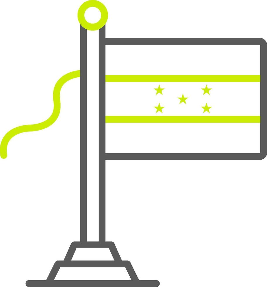 Honduras Flag Elegant Visual Mark vector