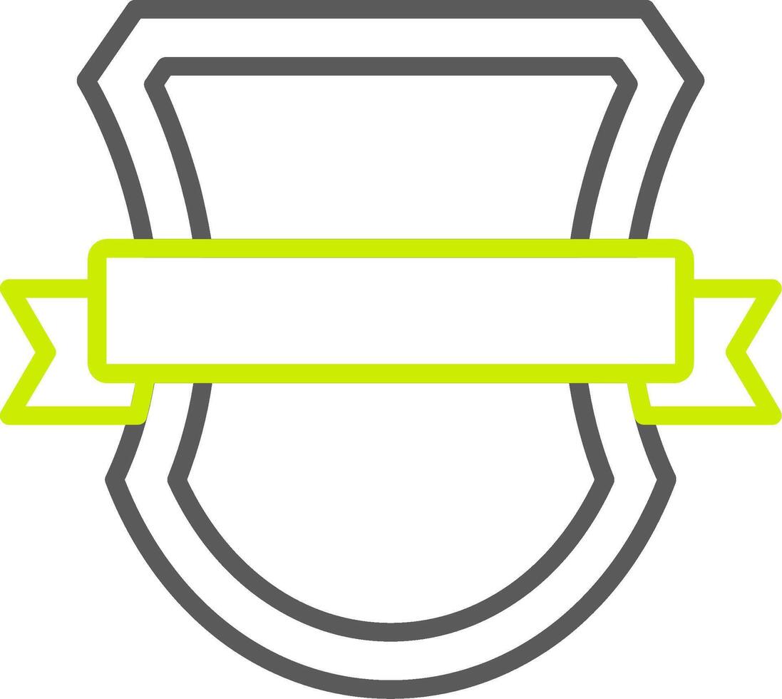 Shield Badge Modern UI Piece vector