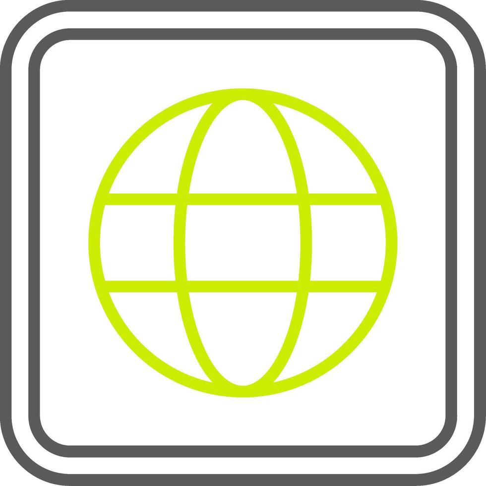 Globe Elegant App Object vector