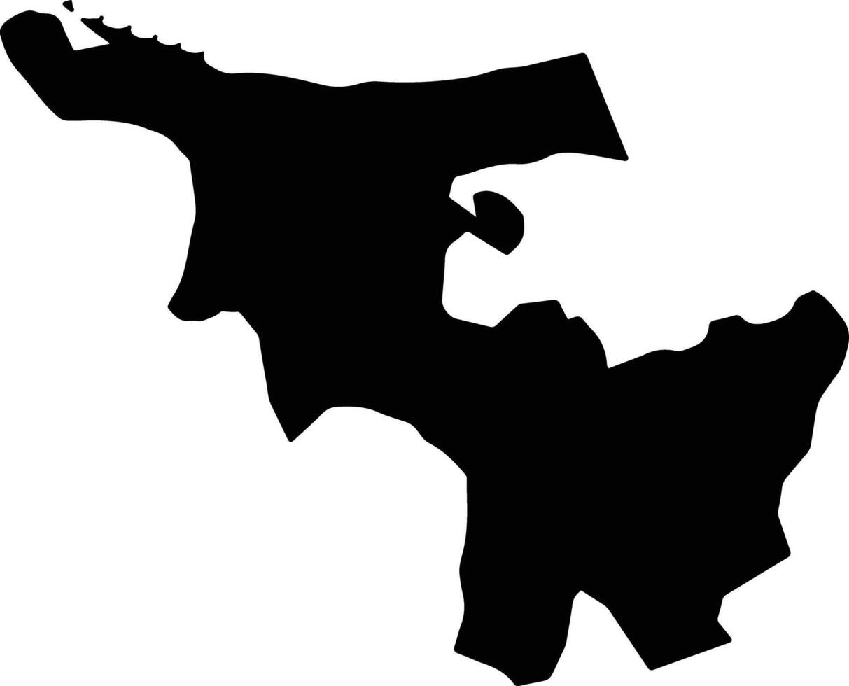 Mitubas Egypt silhouette map vector
