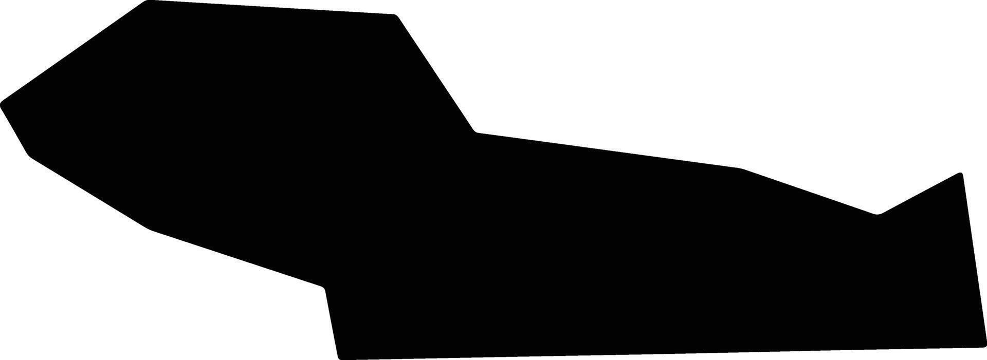 Miyada Japan silhouette map vector