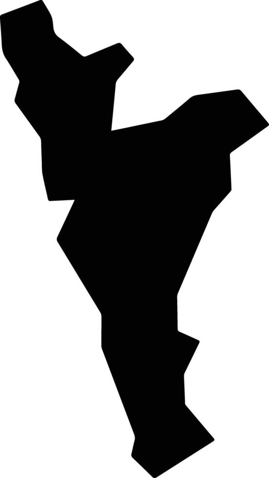 Miyako Japan silhouette map vector
