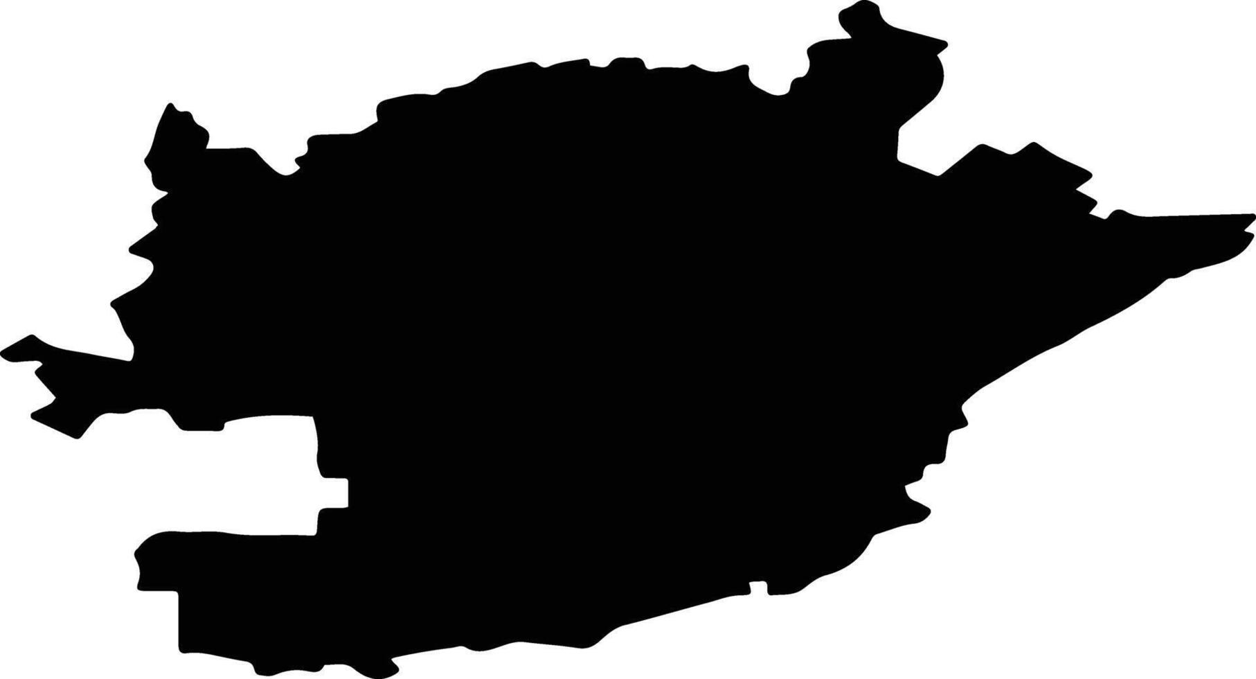 Miyakinsky District Russia silhouette map vector