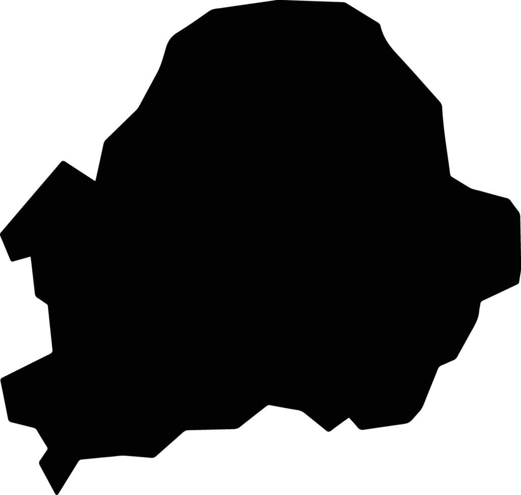 Mizan Afghanistan silhouette map vector