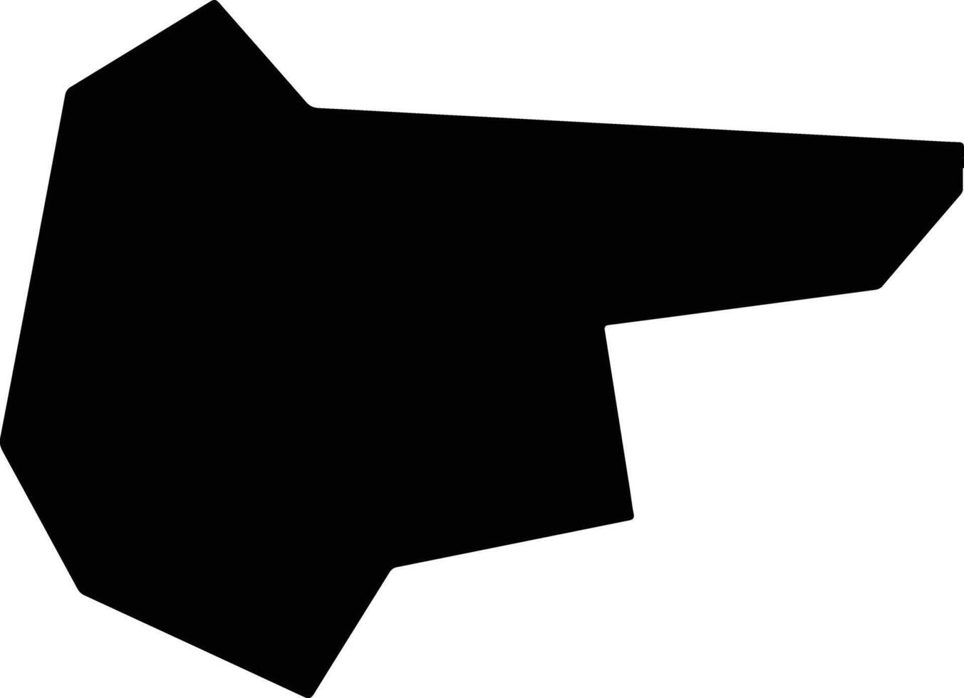 Miyunxian China silhouette map vector