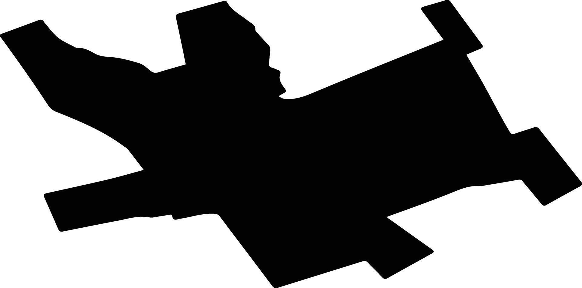 MIZIL Romania silhouette map vector