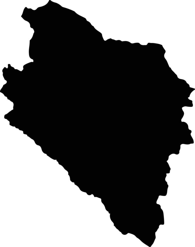 Mizque Bolivia silhouette map vector