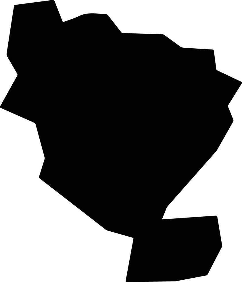 Mizunami Japan silhouette map vector