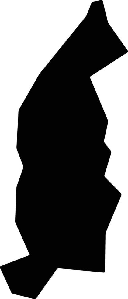 Mkpat Enin Nigeria silhouette map vector