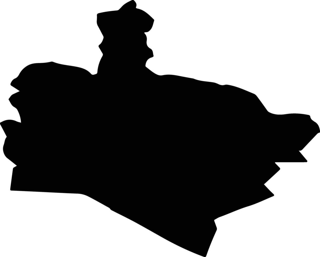 MOACSA Romania silhouette map vector
