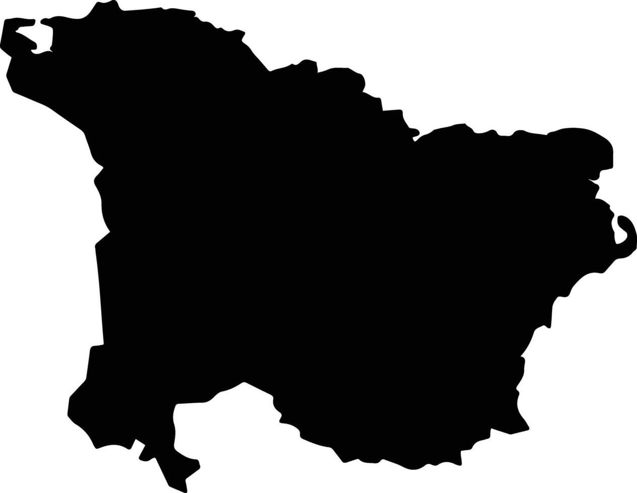 Moa Cuba silhouette map vector