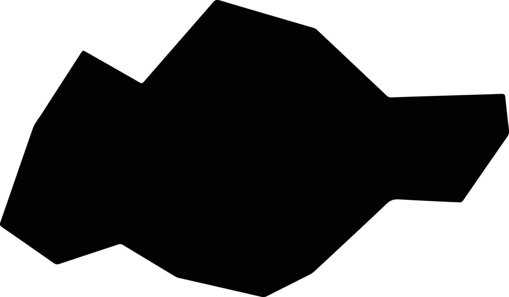 Moba Nigeria silhouette map vector