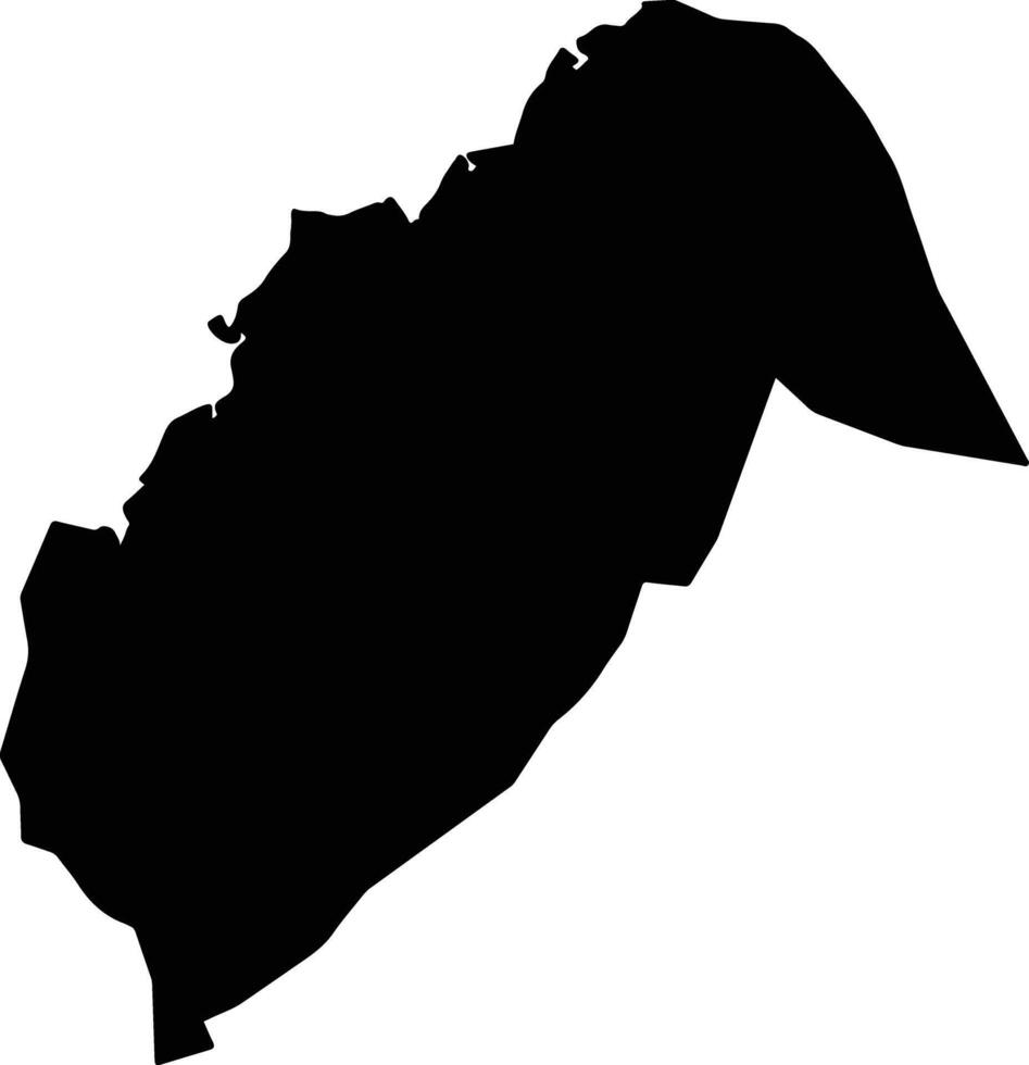 Mobbar Nigeria silhouette map vector
