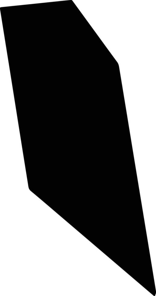 Moengotapoe Suriname silhouette map vector