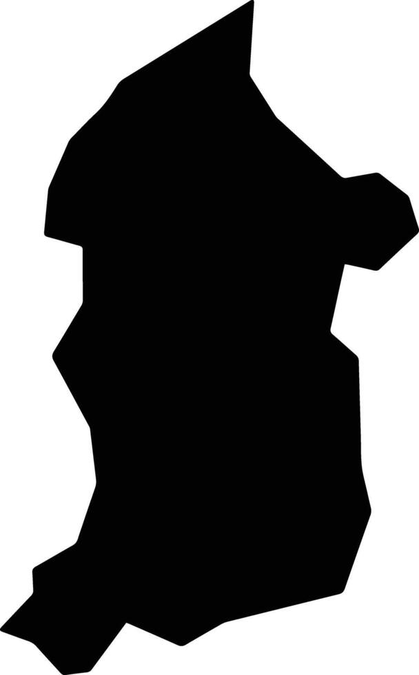 Mogi das Cruzes Brazil silhouette map vector