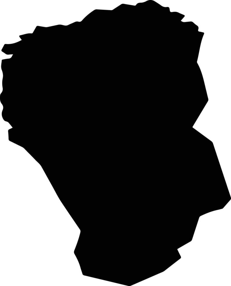 Mogod Mongolia silhouette map vector