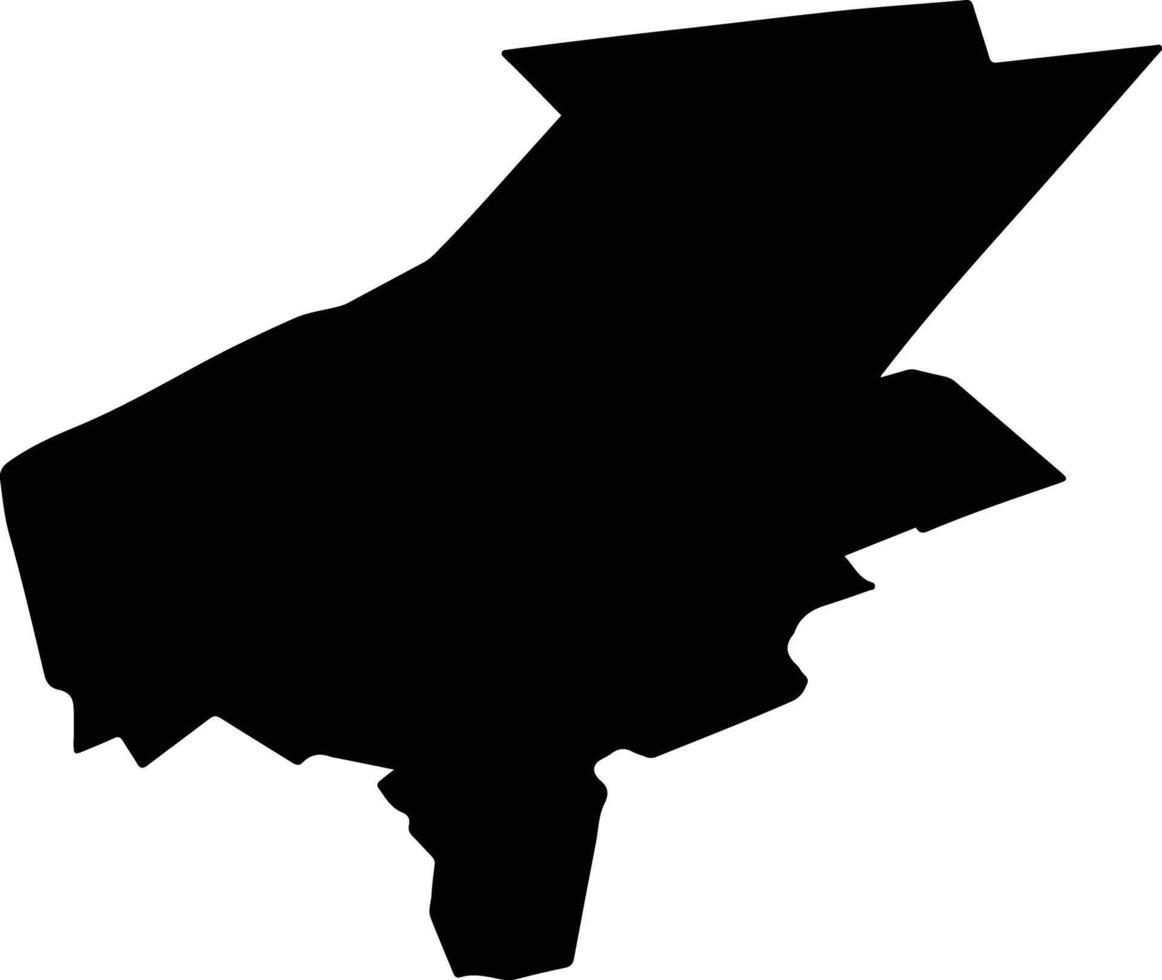 MOGOSOAIA Romania silhouette map vector