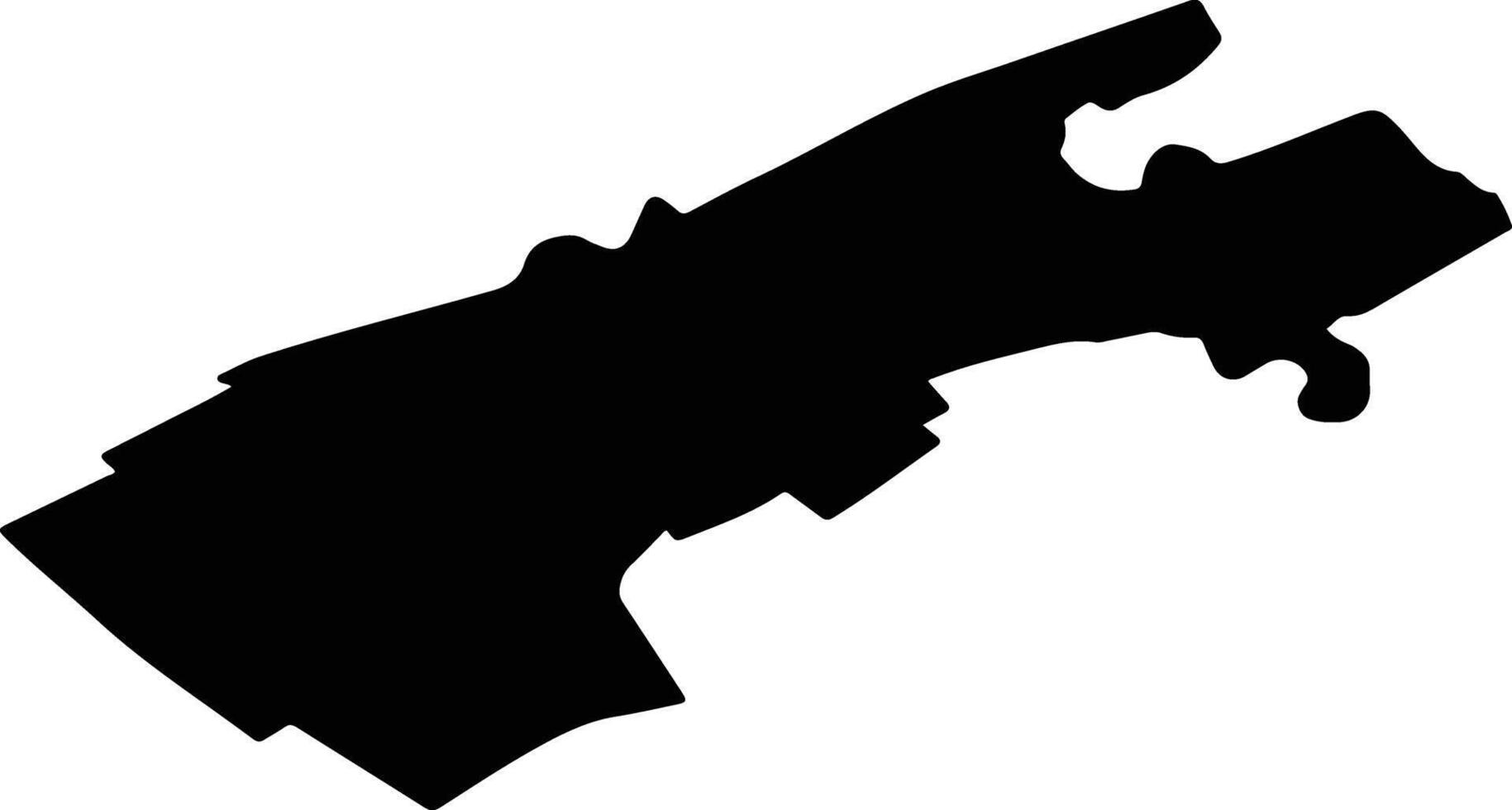 MOGOSESTI SIRET Romania silhouette map vector