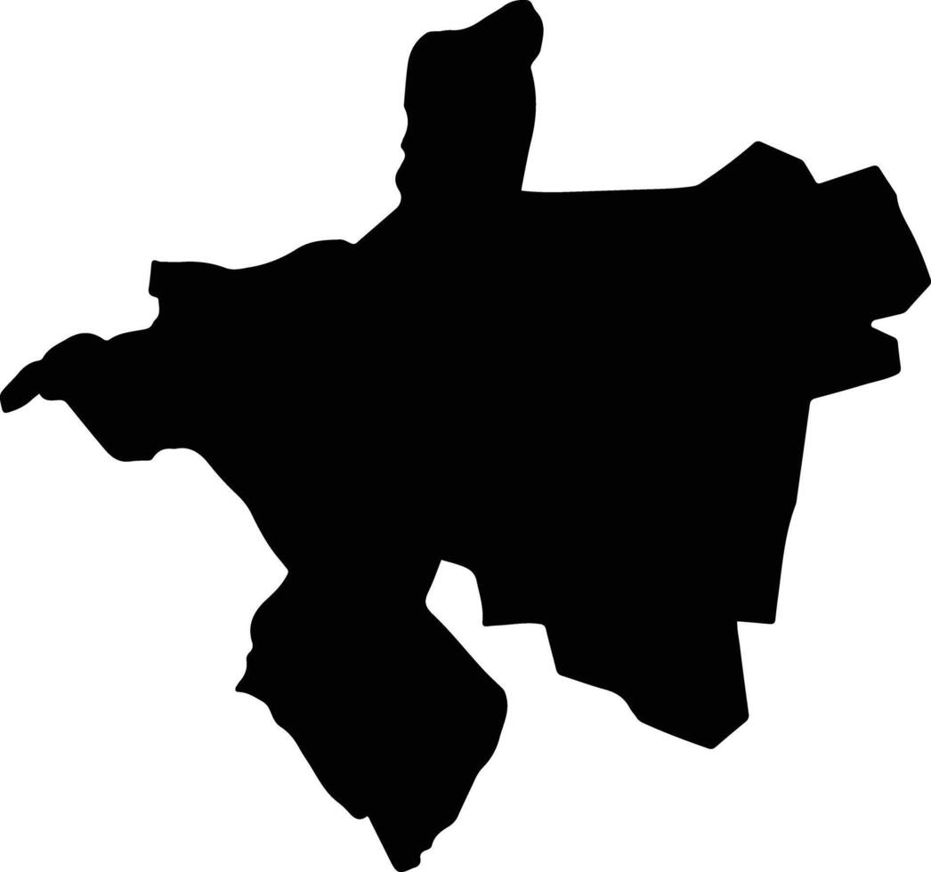 Mogotio Kenya silhouette map vector