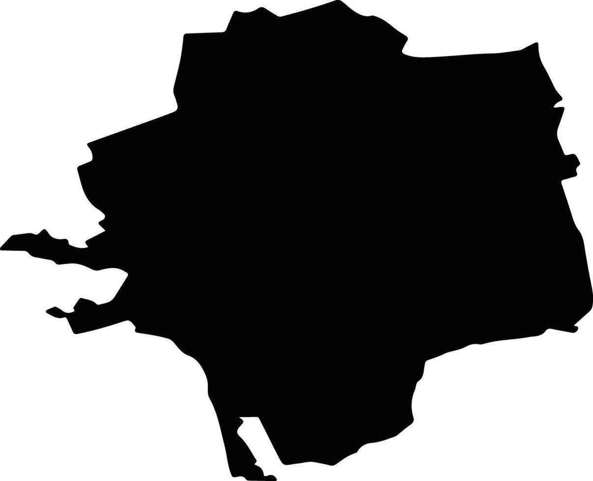 MOGOSESTI Romania silhouette map vector
