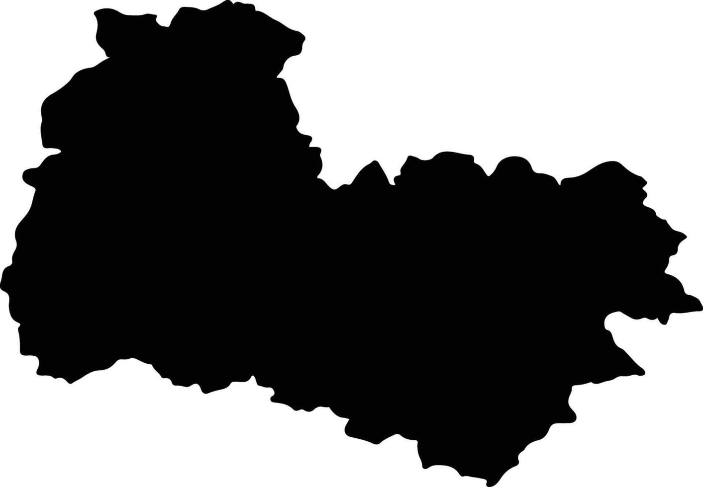 Mogovolas Mozambique silhouette map vector
