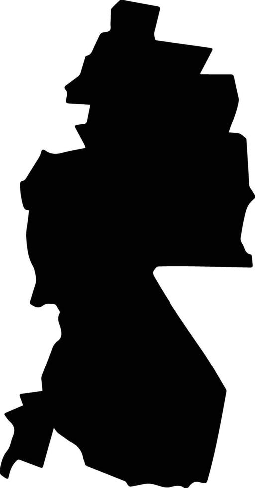 Moiben Kenya silhouette map vector