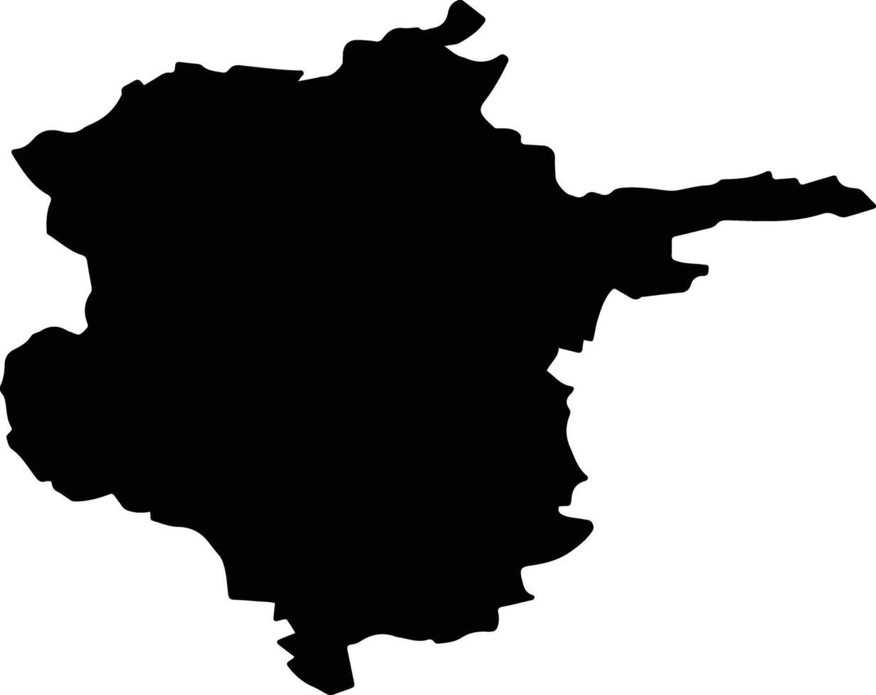 MOINESTI Romania silhouette map vector