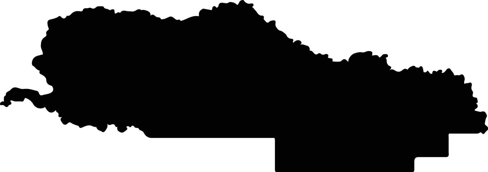 Moira Australia silhouette map vector