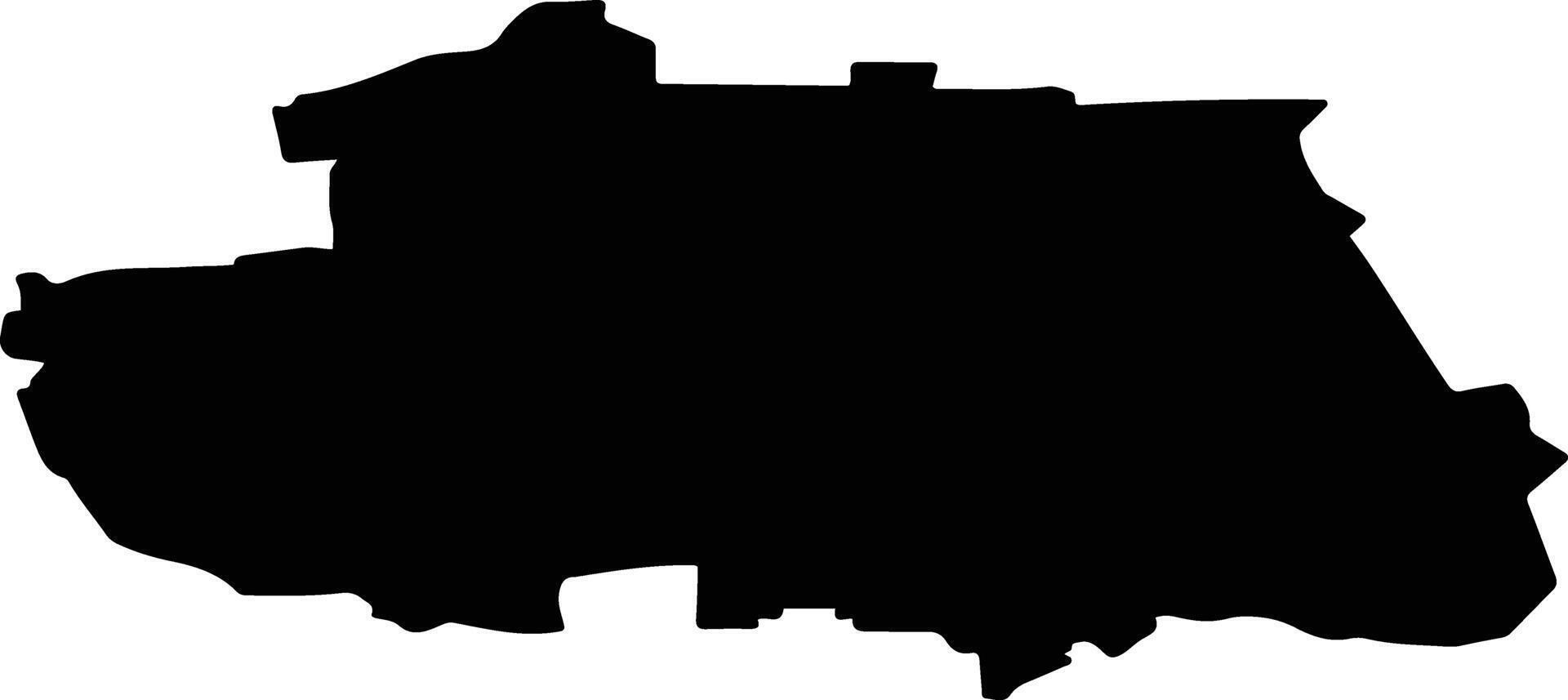 Mokrousovsky District Russia silhouette map vector