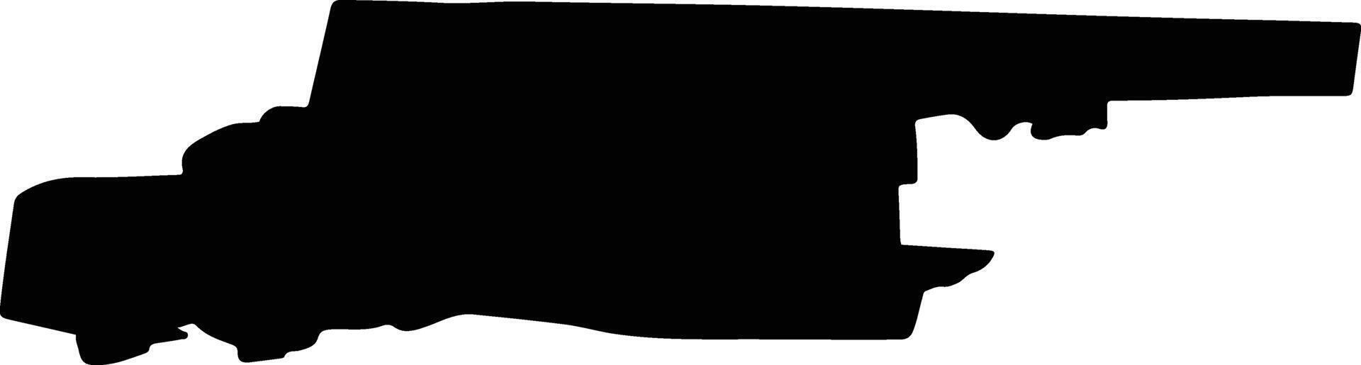 Molchanovsky District Russia silhouette map vector