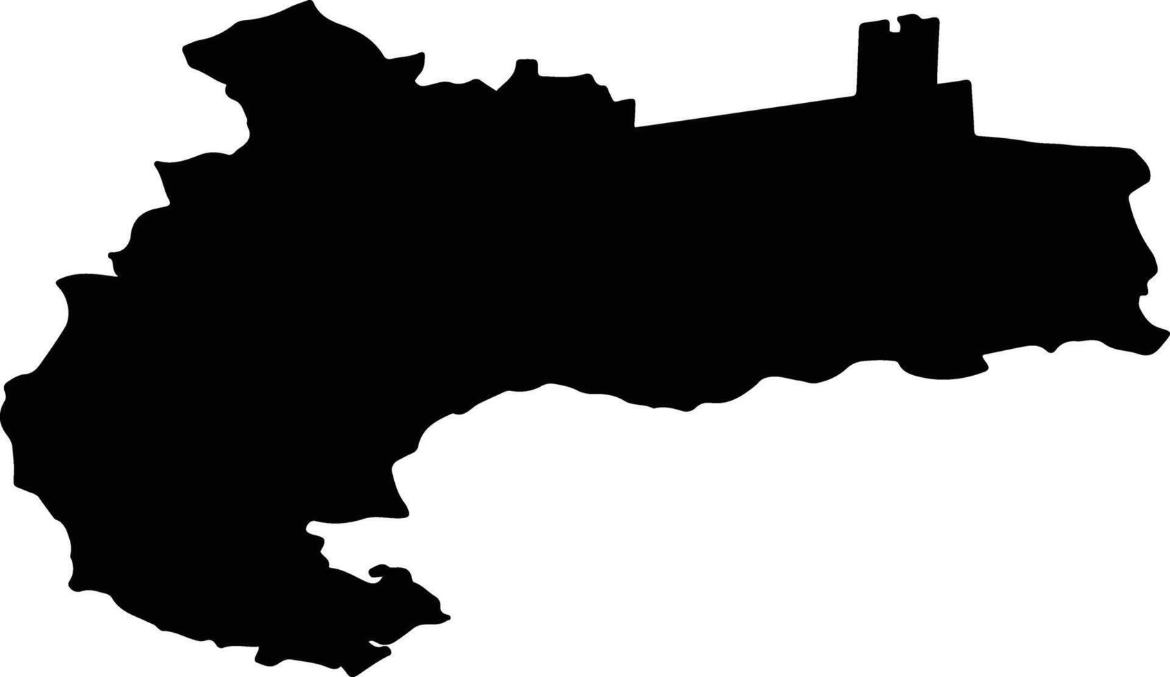 MOLDOVENESTI Romania silhouette map vector