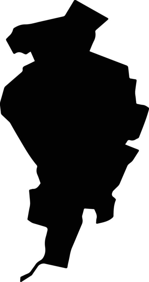 Molo Kenya silhouette map vector
