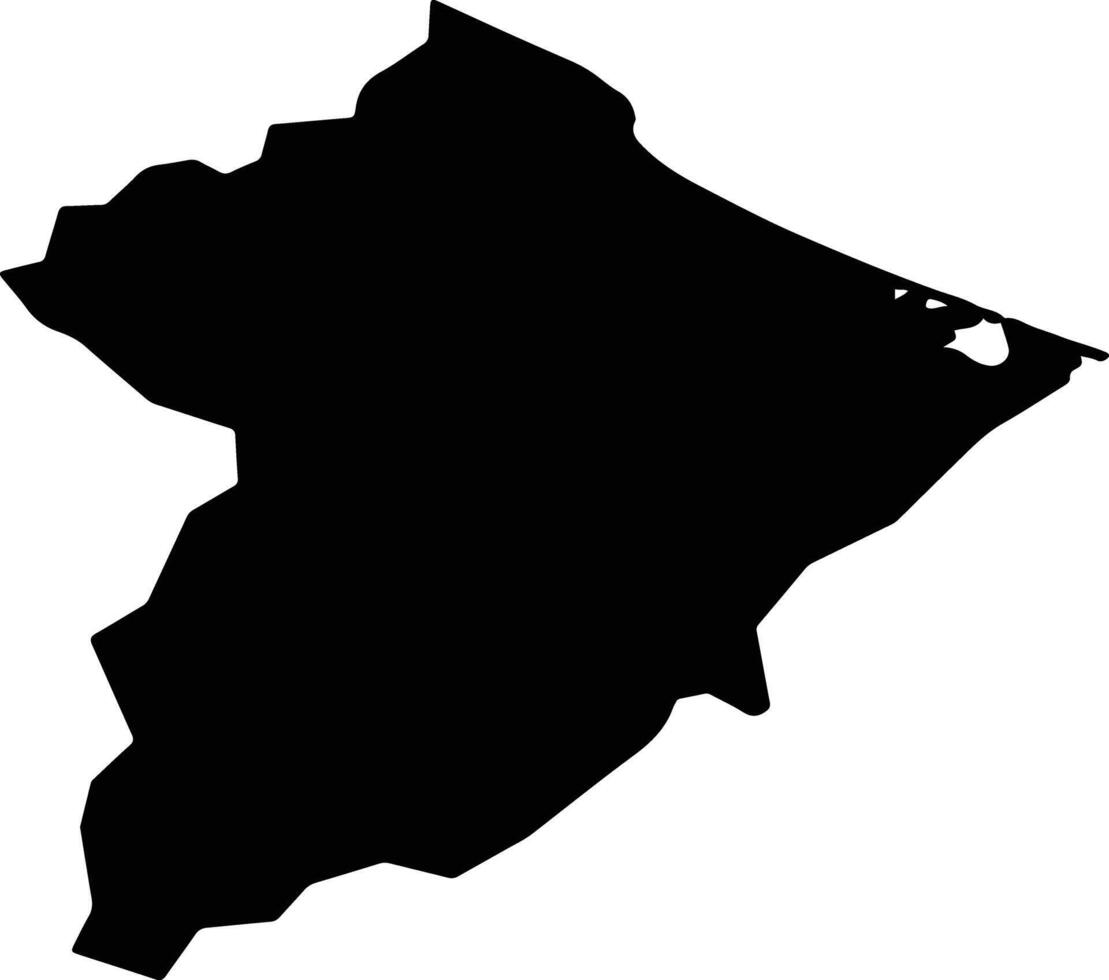 Mombetsu Japan silhouette map vector