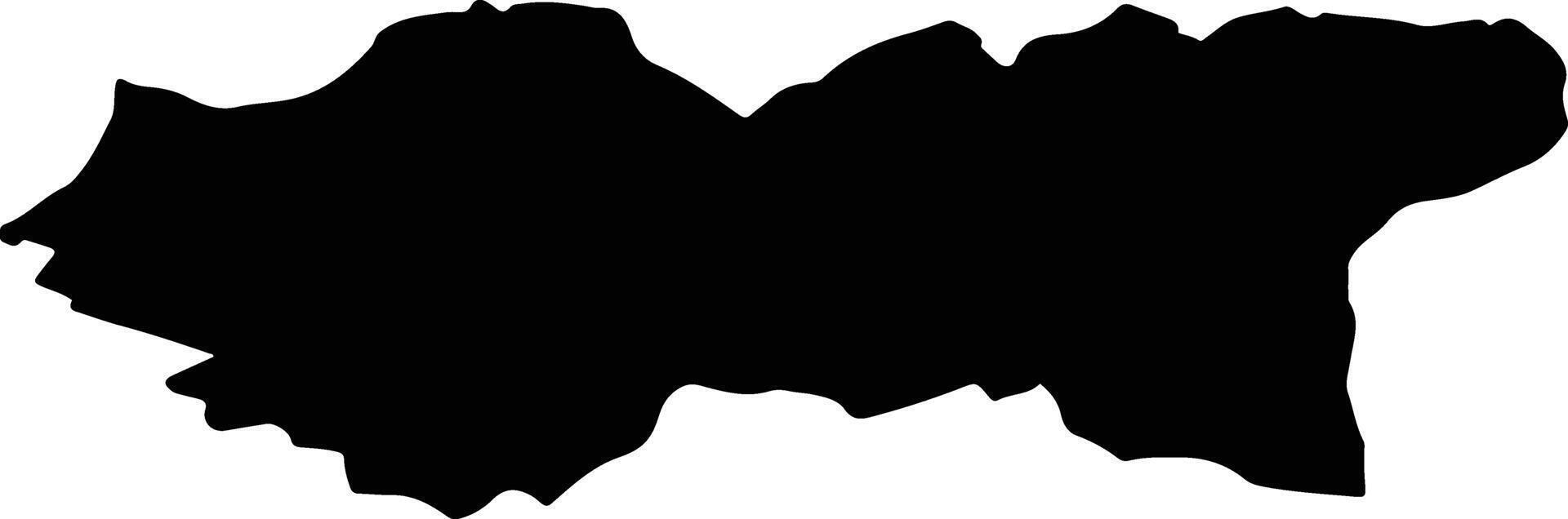 Mompach Luxembourg silhouette map vector