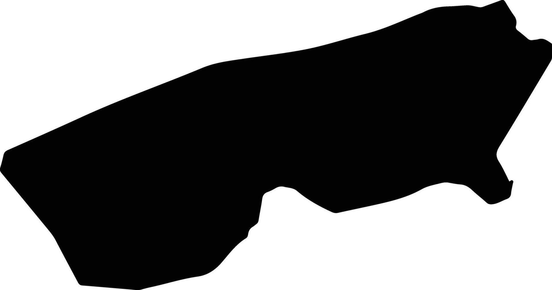 Monchy Cardinal Saint Lucia silhouette map vector