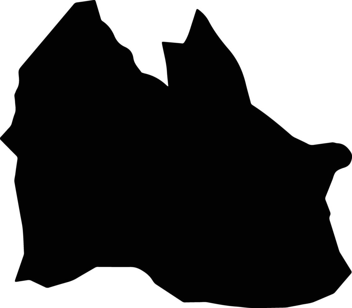 Monchy Vieux Sucreic Saint Lucia silhouette map vector