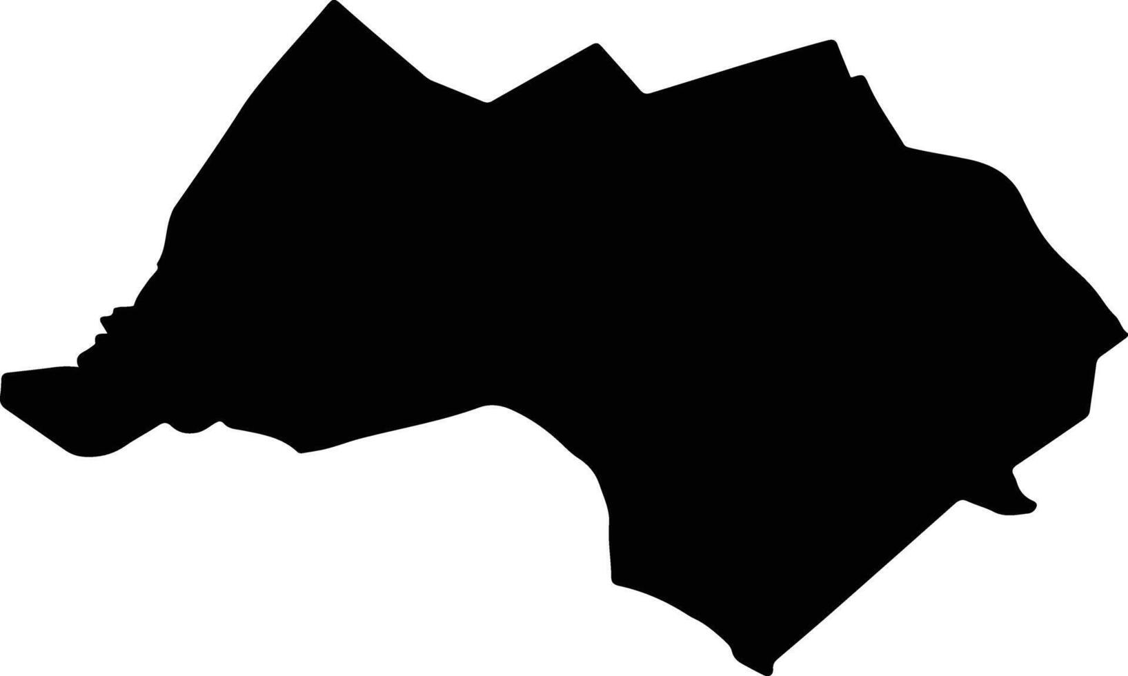 Monclova Mexico silhouette map vector