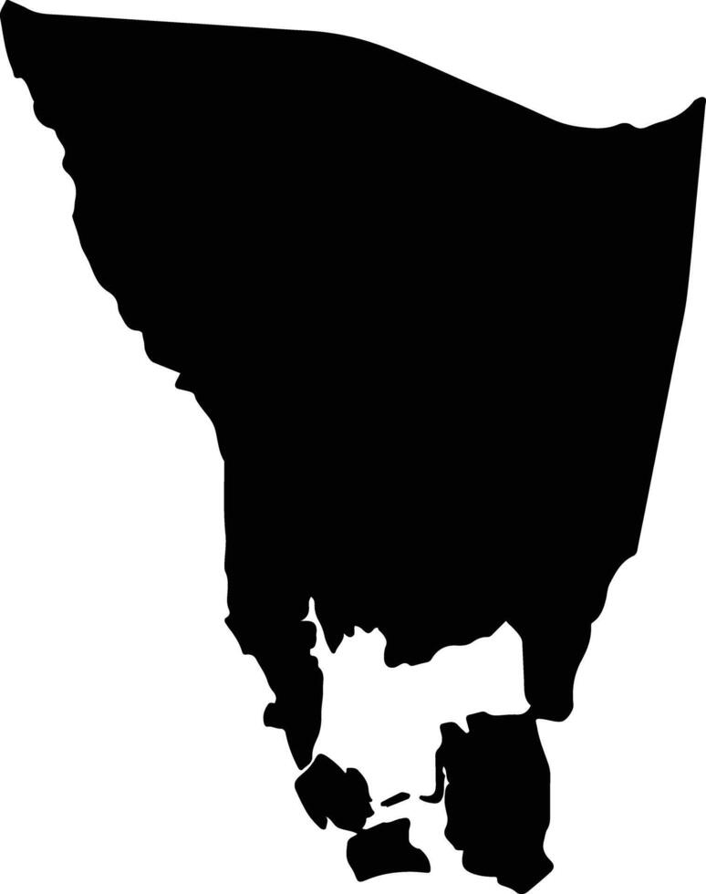Mondol Seima Cambodia silhouette map vector