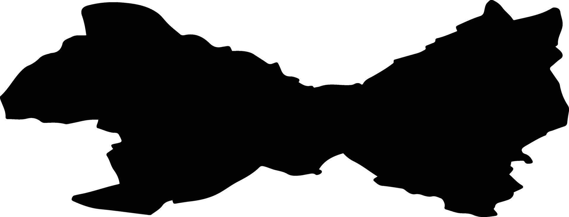 Mondercange Luxembourg silhouette map vector