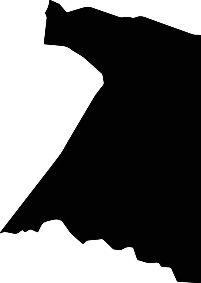MONGOMO Equatorial Guinea silhouette map vector