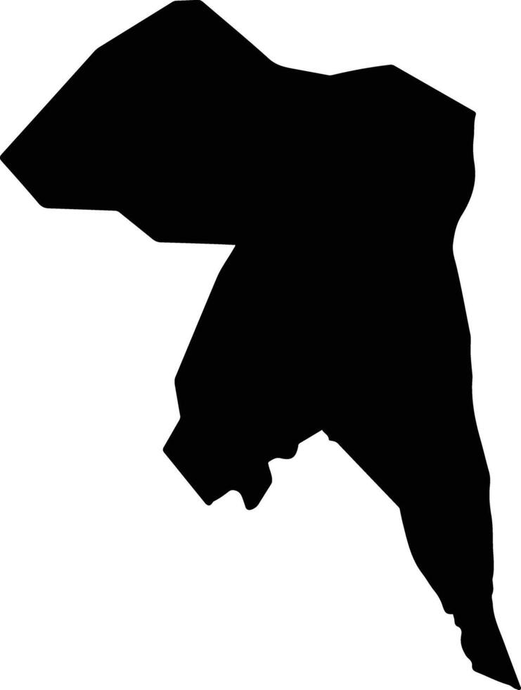 Mongoumba Central African Repu silhouette map vector
