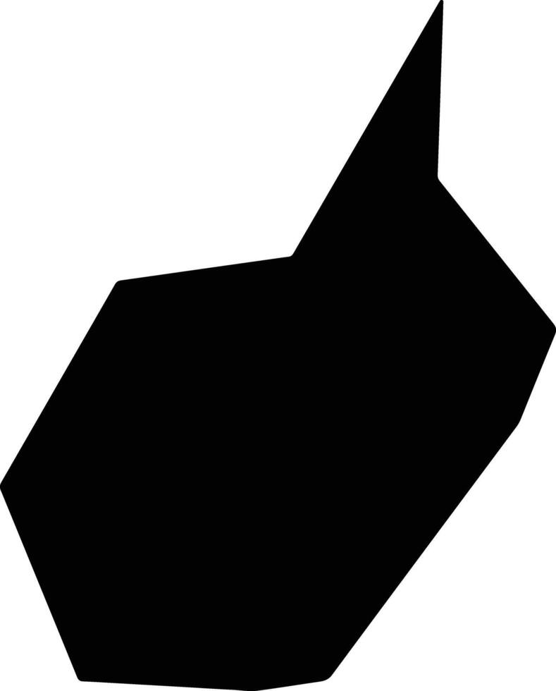 Monguel Mauritania silhouette map vector