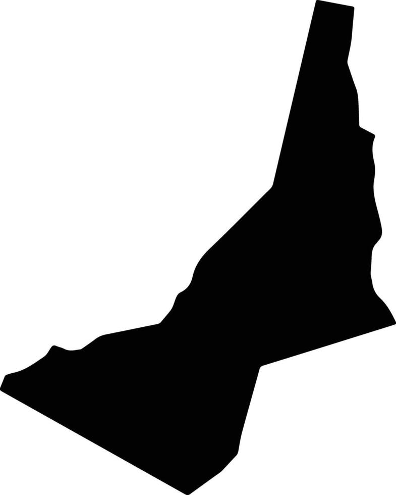 Mongouge Saint Lucia silhouette map vector