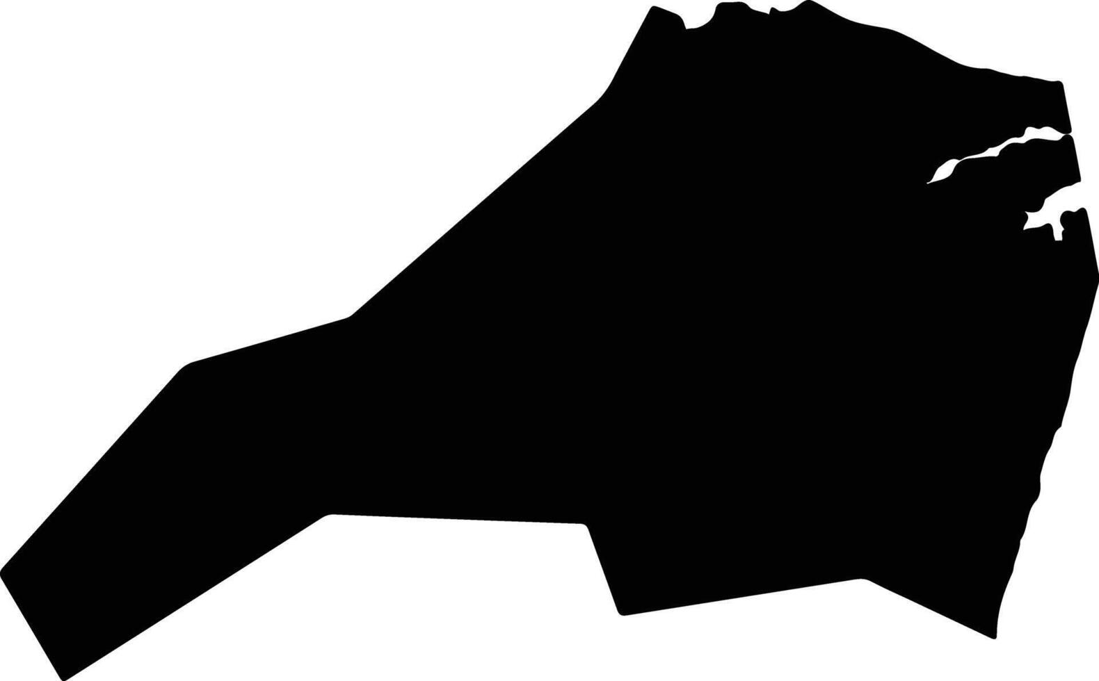 Monmouth United States silhouette map vector