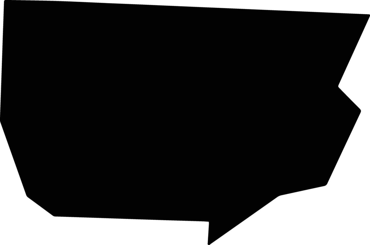Monroe United States silhouette map vector