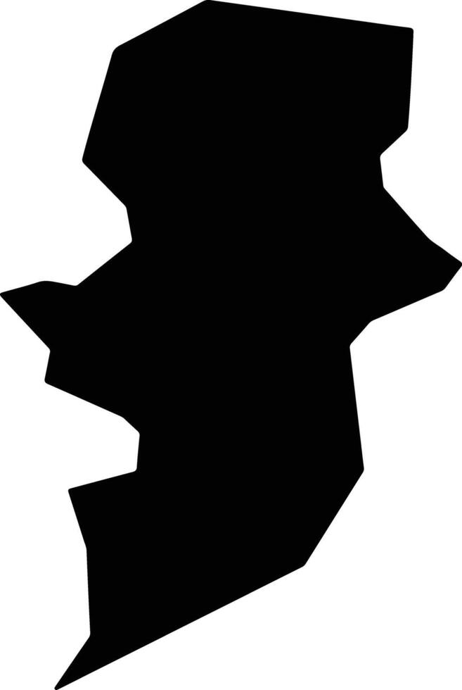 Monsenhor Tabosa Brazil silhouette map vector