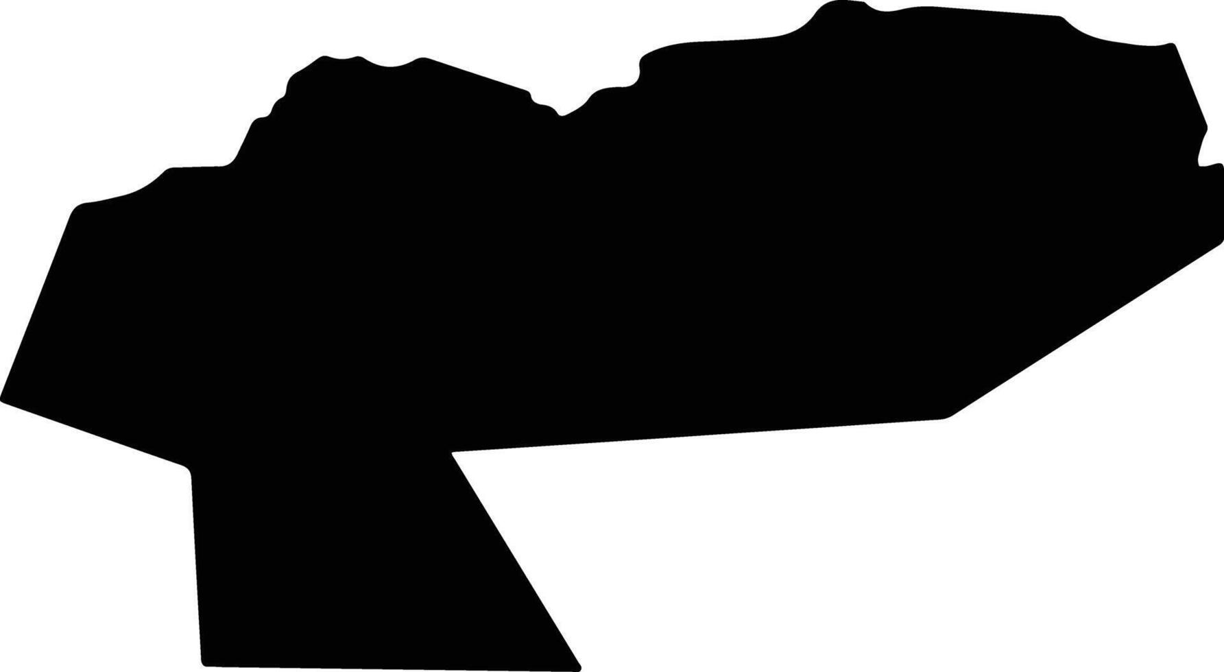 Montalegre Portugal silhouette map vector