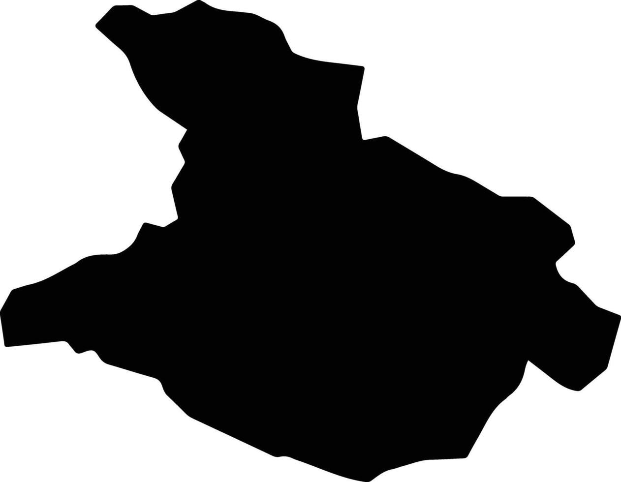 Monte Alegre de Minas Brazil silhouette map vector