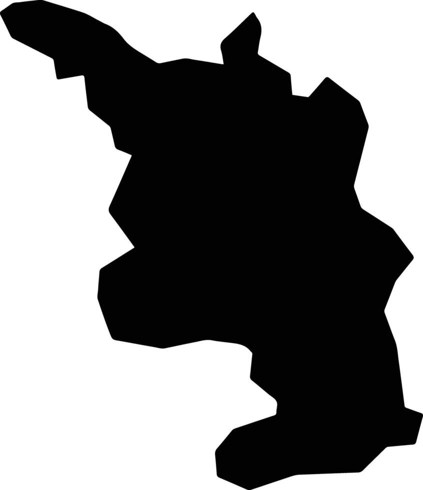 Monte Carmelo Brazil silhouette map vector