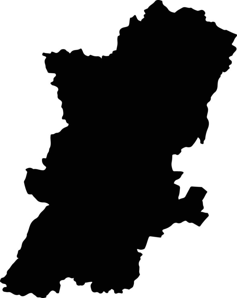 Monte Escobedo Mexico silhouette map vector